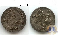Продать Монеты Голландия 3 крейцера 1804 Серебро