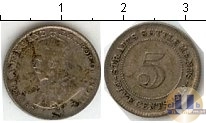 Продать Монеты Малайя 5 центов 1919 Серебро