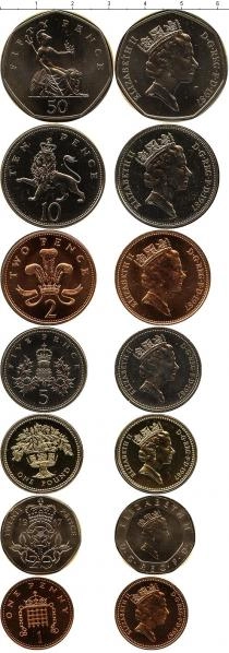 Продать Подарочные монеты Великобритания Набор монет 1987 года 1987 