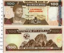 Продать Банкноты Свазиленд 100 эмалангени 1996 