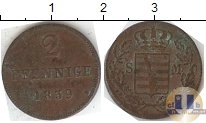Продать Монеты Саксония 2 пфеннига 1834 Медь