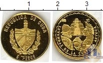 Продать Монеты Куба 5 песо 2005 Золото