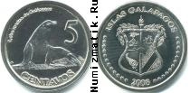 Продать Монеты Галапагосские острова 5 сентаво 2008 Медно-никель