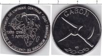 Продать Монеты Габон 1500 франков 2005 Медно-никель