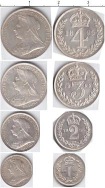 Продать Наборы монет Великобритания Маунди-сет 1900 (Благотворительный набор) 1900 Серебро