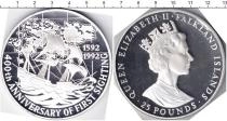 Продать Монеты Фолклендские острова 25 фунтов 1992 Серебро