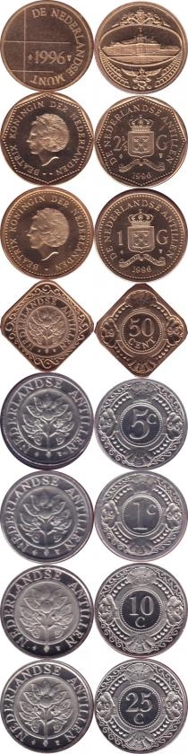 Продать Подарочные монеты Антильские острова Выпуск 1996 года 1996 
