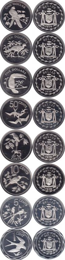 Продать Подарочные монеты Белиз Монеты 1978 года в качестве proof 1978 Медно-никель