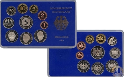 Продать Подарочные монеты ФРГ Монеты 2000 (чеканка Берлин) 2000 