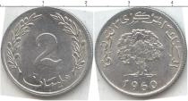 Продать Монеты Тунис 2 сантима 1960 Алюминий