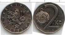 Продать Монеты Чехословакия 2 кроны 1993 Сталь покрытая никелем