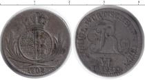 Продать Монеты Вюртемберг 6 крейцеров 1809 Серебро