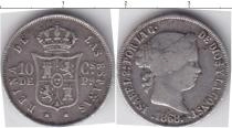 Продать Монеты Филиппины 10 сентим 1868 Серебро