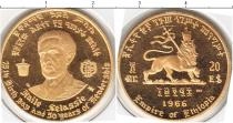 Продать Монеты Эфиопия 20 долларов 1966 Золото