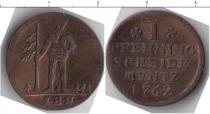 Продать Монеты Брауншвайг-Люнебург-Каленберг-Ганновер 1 пфенниг 1762 Медь