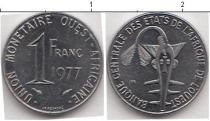 Продать Монеты Западно-Африканский Союз 1 франк 1977 Сталь