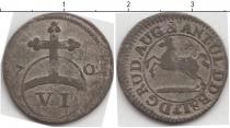 Продать Монеты Брауншвайг-Вольфенбюттель 6 пфеннигов 1702 Серебро