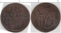 Продать Монеты Германия 2 пфеннига 1755 Медь
