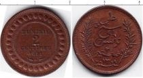 Продать Монеты Тунис 2 сентима 1891 Медь