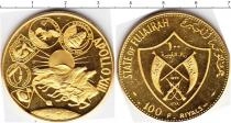 Продать Монеты Фуджейра 100 риал 1970 Золото