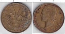 Продать Монеты Французская Африка 10 франков 1956 Медно-никель