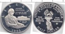 Продать Монеты США 50 центов 1993 Серебро
