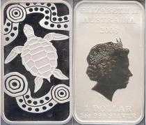 Продать Подарочные монеты Австралия Австралийская черепаха 2008 Серебро