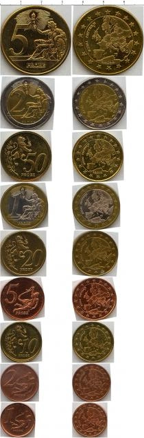 Продать Подарочные монеты Франция Набор евромонет 0 
