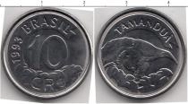 Продать Монеты Бразилия 1 крузейро 1993 Медно-никель