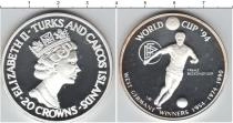 Продать Монеты Теркc и Кайкос 20 крон 1990 Серебро