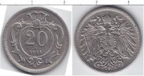 Продать Монеты Австро-Венгрия 20 хеллеров 1911 Медно-никель