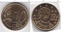 Продать Монеты Греция 10 евроцентов 2011 Медно-никель