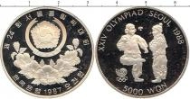 Продать Монеты Южная Корея 5000 вон 1987 Серебро