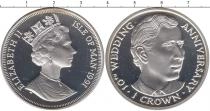 Продать Монеты Остров Мэн 1 крона 1991 Серебро