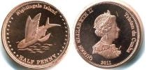 Продать Монеты Соловьиные острова 1/2 пенни 2011 Медь