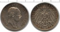 Продать Монеты Саксен-Альтенбург 3 марки 1908 Серебро