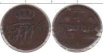 Продать Монеты Фрисландия 4 стивера 1799 Медь
