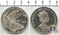 Продать Монеты Гернси 2 фунта 1997 Серебро