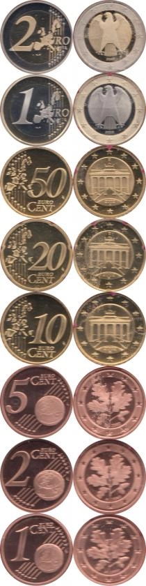 Продать Подарочные монеты Германия Евронабор 2002, Чеканка Берлин 2002 