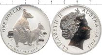 Продать Подарочные монеты Австралия Австралийский Кенгуру 2011 Серебро