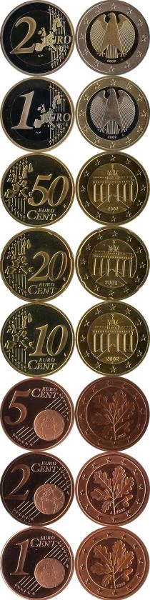 Продать Подарочные монеты Германия Евронабор 2002 2002 