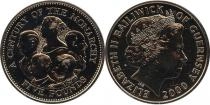 Продать Подарочные монеты Гернси 100-летие Британской монархии 2000 Медно-никель