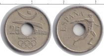 Продать Монеты Испания 25 песет 1990 