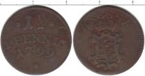 Продать Монеты Саксен-Кобург-Саалфелд 1 1/2 пфеннига 1799 Медь
