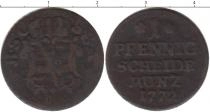 Продать Монеты Саксен-Кобург-Саалфелд 1 пфенниг 1772 Медь