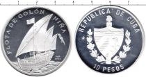 Продать Монеты Куба 10 песо 2006 Серебро