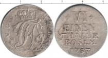 Продать Монеты Вид-Нойвид 1/6 талера 1757 Серебро