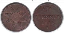 Продать Монеты Германия 1 пфенниг 1819 Медь