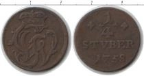 Продать Монеты Берг 1/4 стюбера 1758 Медь