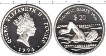 Продать Монеты Тувалу 20 долларов 1996 Серебро